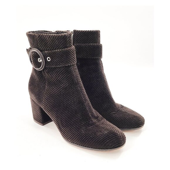 GIANVITO ROSSI Lucas Corduroy Ankle Bootie - Picture 1 of 14